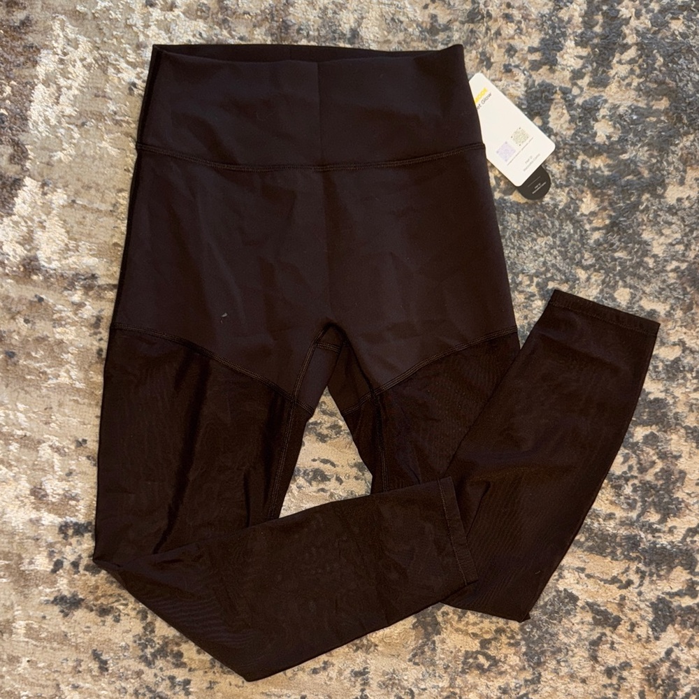 Brown sheer leggings